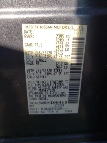 Photo 9 VIN: 5N1AZ2MH0JN106468 - NISSAN MURANO S 