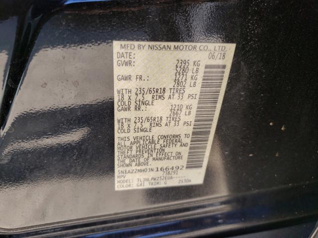 Photo 9 VIN: 5N1AZ2MH0JN166492 - NISSAN MURANO S 