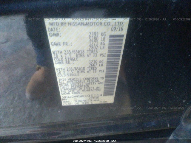 Photo 8 VIN: 5N1AZ2MH1HN105114 - NISSAN MURANO 