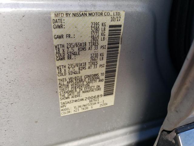 Photo 12 VIN: 5N1AZ2MH1HN200689 - NISSAN MURANO 