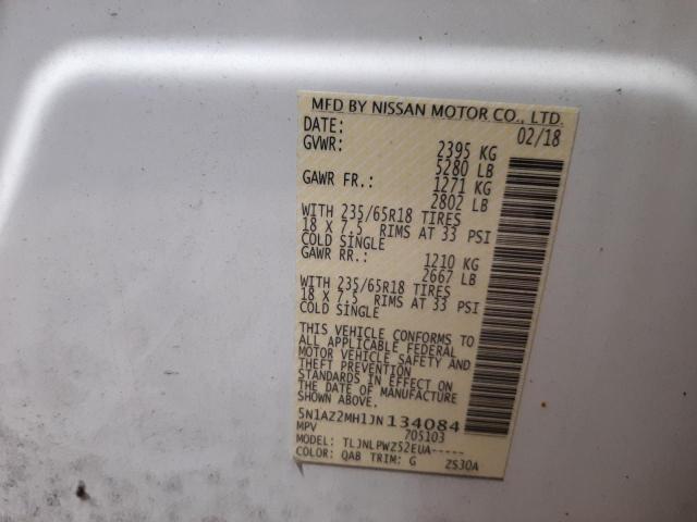 Photo 9 VIN: 5N1AZ2MH1JN134084 - NISSAN MURANO S 