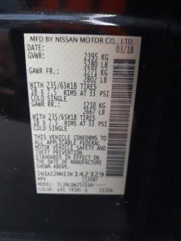 Photo 9 VIN: 5N1AZ2MH1JN142329 - NISSAN MURANO S 