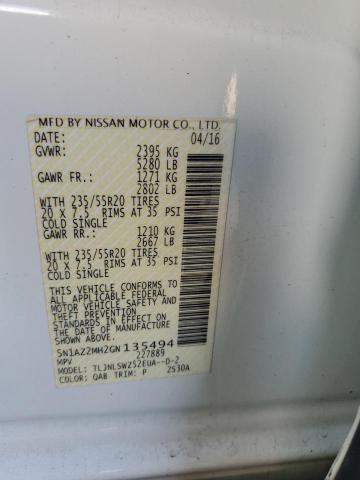 Photo 12 VIN: 5N1AZ2MH2GN135494 - NISSAN MURANO S 