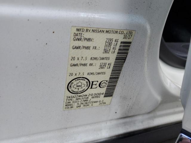 Photo 12 VIN: 5N1AZ2MH2HN203004 - NISSAN MURANO 