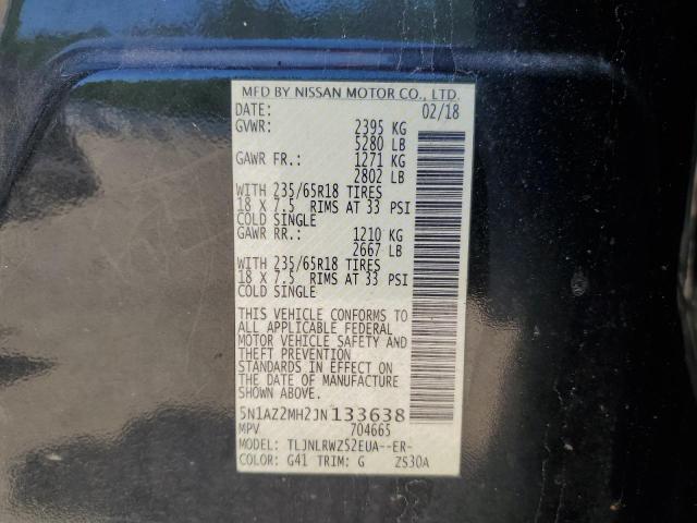 Photo 12 VIN: 5N1AZ2MH2JN133638 - NISSAN MURANO 