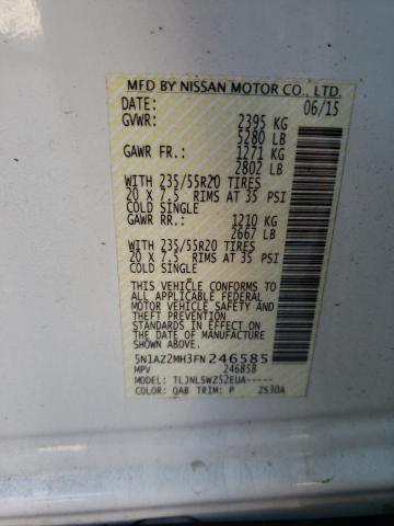 Photo 9 VIN: 5N1AZ2MH3FN246585 - NISSAN MURANO S 