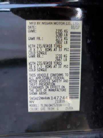 Photo 13 VIN: 5N1AZ2MH4HN147244 - NISSAN MURANO S 