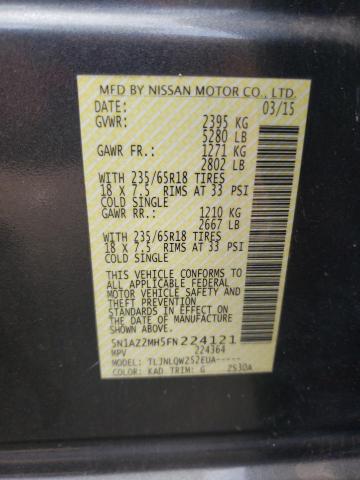 Photo 12 VIN: 5N1AZ2MH5FN224121 - NISSAN MURANO S 