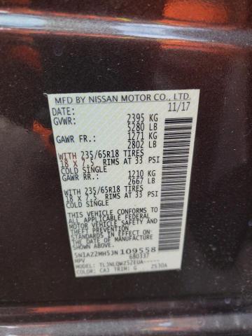 Photo 12 VIN: 5N1AZ2MH5JN109558 - NISSAN MURANO S 