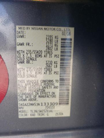 Photo 12 VIN: 5N1AZ2MH5JN133309 - NISSAN MURANO S 