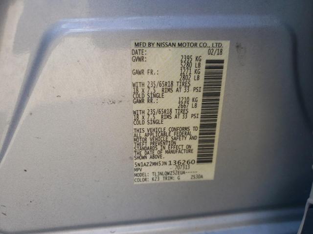 Photo 9 VIN: 5N1AZ2MH5JN136260 - NISSAN MURANO S 