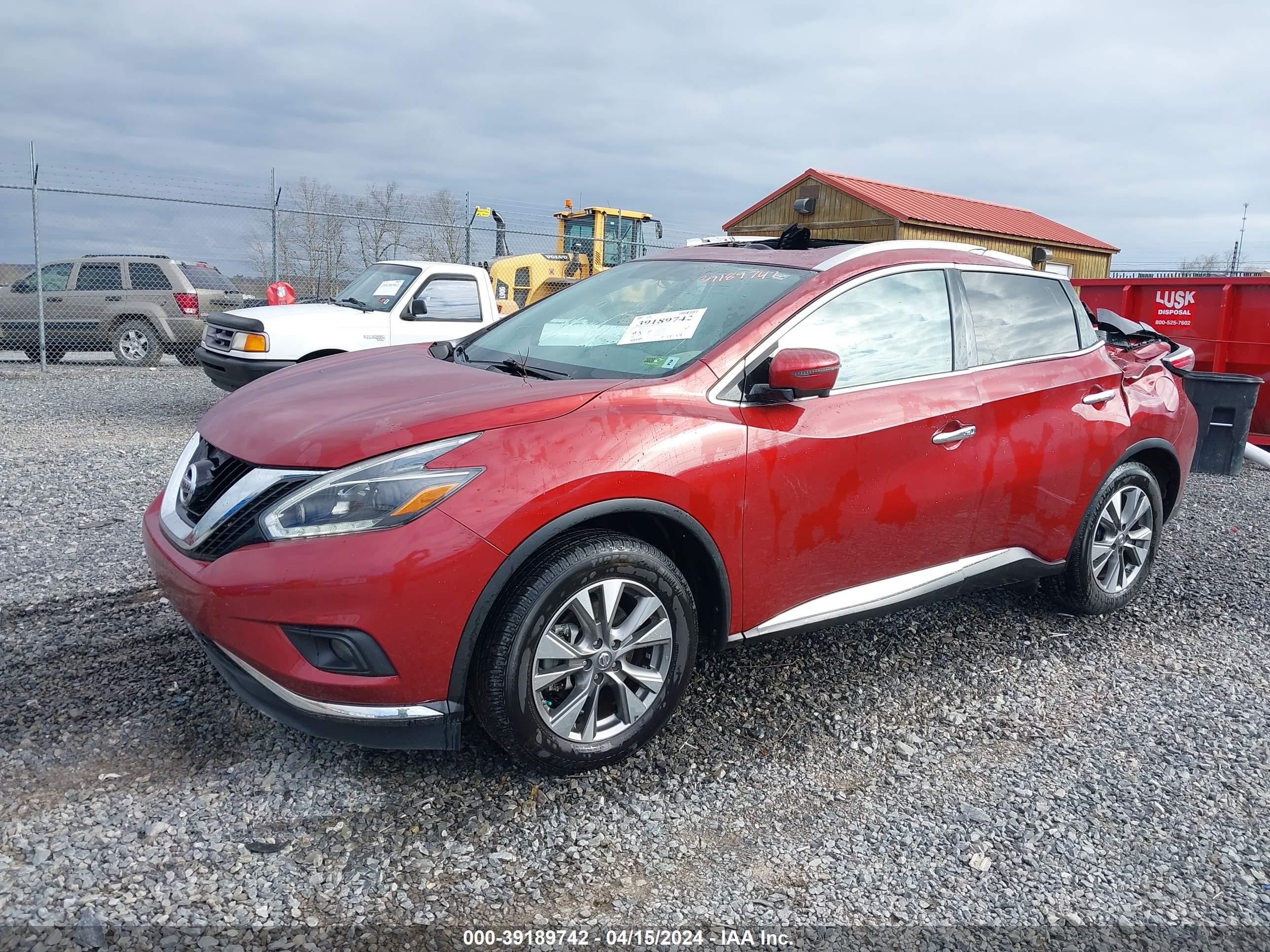 Photo 1 VIN: 5N1AZ2MH5JN192229 - NISSAN MURANO 