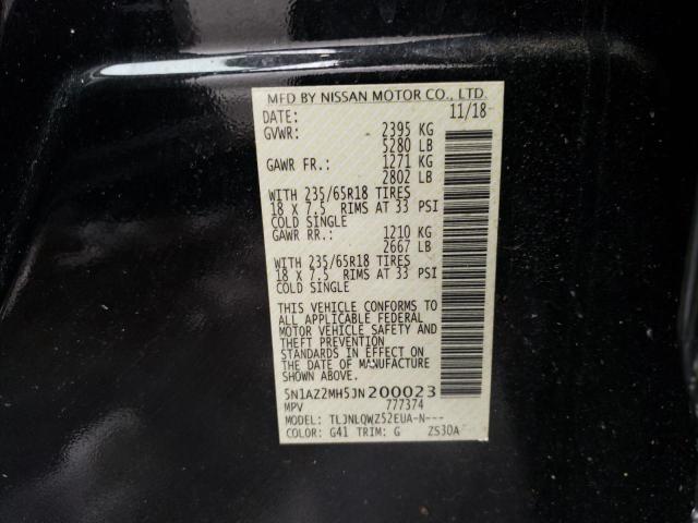 Photo 12 VIN: 5N1AZ2MH5JN200023 - NISSAN MURANO 