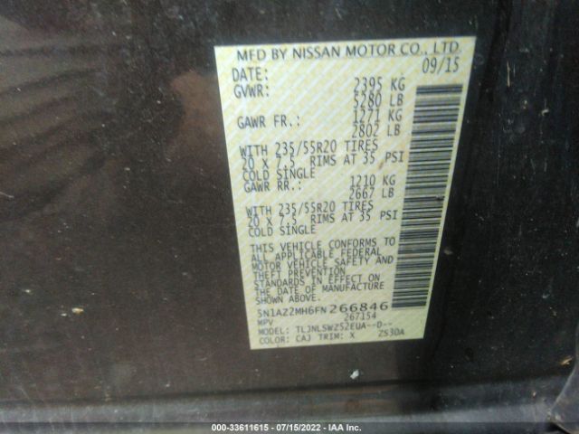 Photo 8 VIN: 5N1AZ2MH6FN266846 - NISSAN MURANO 