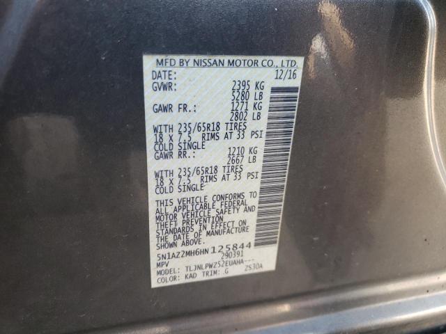 Photo 9 VIN: 5N1AZ2MH6HN125844 - NISSAN MURANO S 