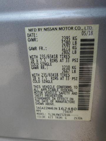 Photo 13 VIN: 5N1AZ2MH6JN162480 - NISSAN MURANO S 