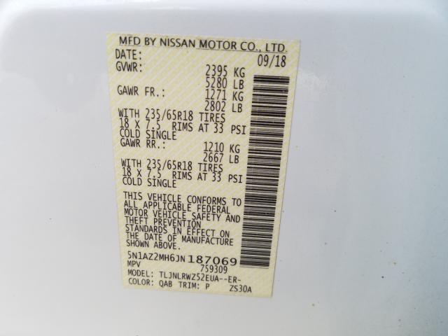 Photo 9 VIN: 5N1AZ2MH6JN187069 - NISSAN MURANO 