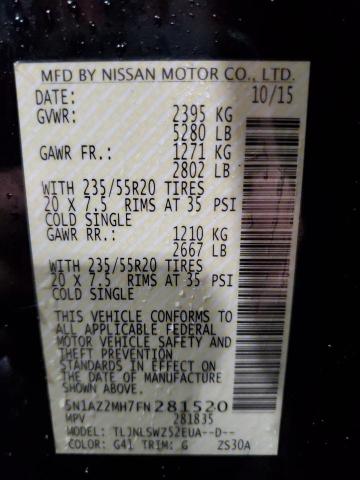 Photo 11 VIN: 5N1AZ2MH7FN281520 - NISSAN MURANO 