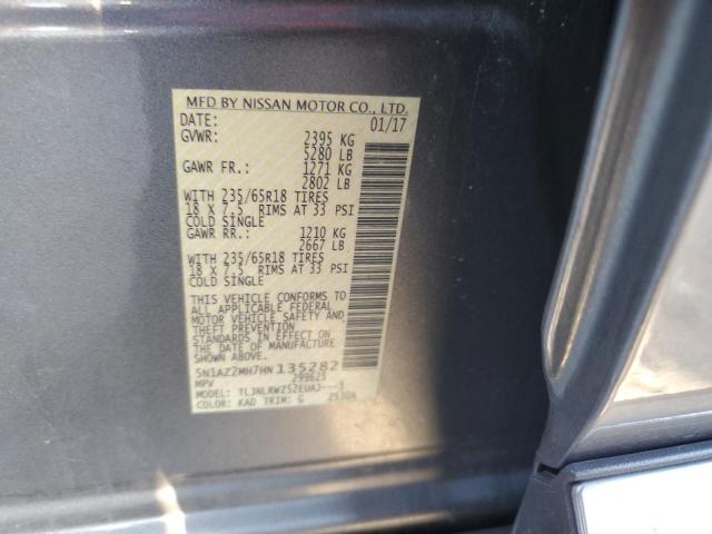 Photo 12 VIN: 5N1AZ2MH7HN135282 - NISSAN MURANO S 