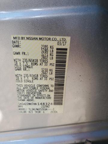 Photo 12 VIN: 5N1AZ2MH7HN148324 - NISSAN MURANO S 