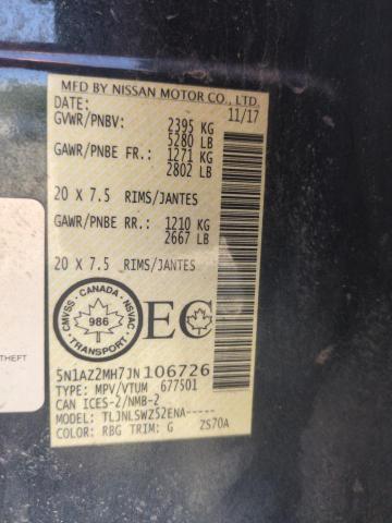 Photo 12 VIN: 5N1AZ2MH7JN106726 - NISSAN MURANO S 