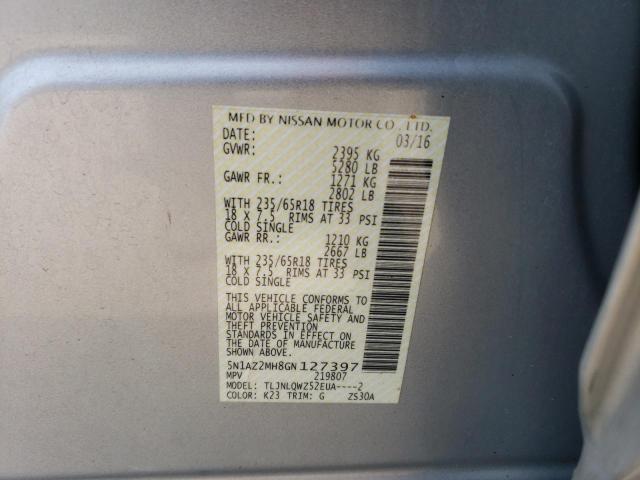 Photo 12 VIN: 5N1AZ2MH8GN127397 - NISSAN MURANO 