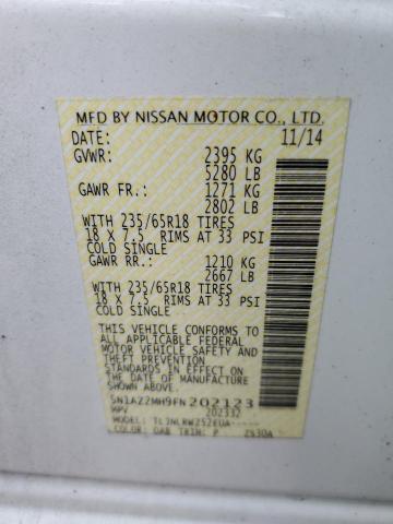 Photo 12 VIN: 5N1AZ2MH9FN202123 - NISSAN MURANO 