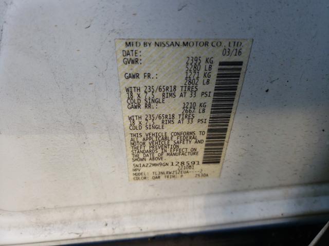 Photo 9 VIN: 5N1AZ2MH9GN128591 - NISSAN MURANO 