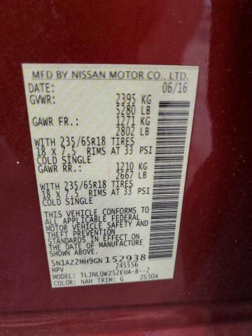 Photo 13 VIN: 5N1AZ2MH9GN152938 - NISSAN MURANO S 