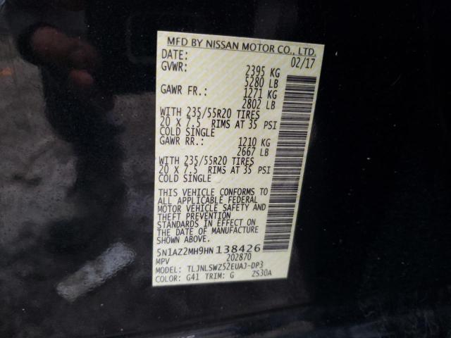 Photo 11 VIN: 5N1AZ2MH9HN138426 - NISSAN MURANO 