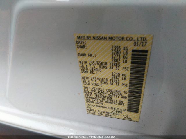 Photo 8 VIN: 5N1AZ2MH9HN166758 - NISSAN MURANO 