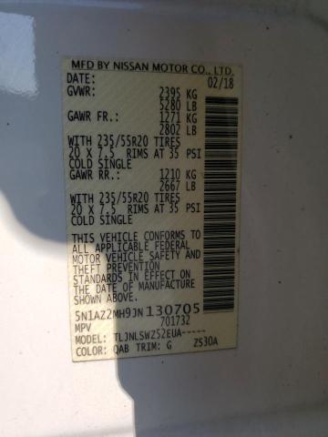 Photo 12 VIN: 5N1AZ2MH9JN130705 - NISSAN MURANO 