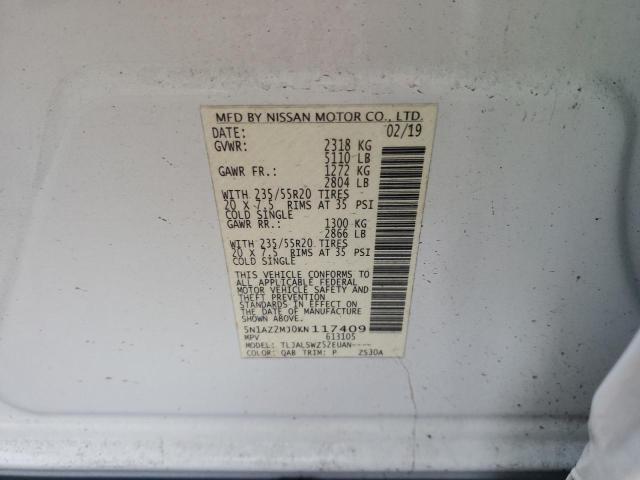 Photo 13 VIN: 5N1AZ2MJ0KN117409 - NISSAN MURANO S 