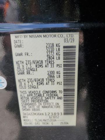 Photo 12 VIN: 5N1AZ2MJ6KN123893 - NISSAN MURANO S 