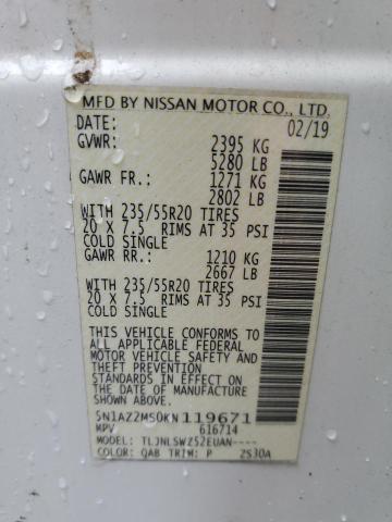 Photo 12 VIN: 5N1AZ2MS0KN119671 - NISSAN MURANO 