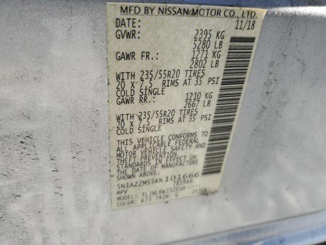 Photo 13 VIN: 5N1AZ2MS5KN101666 - NISSAN MURANO S 