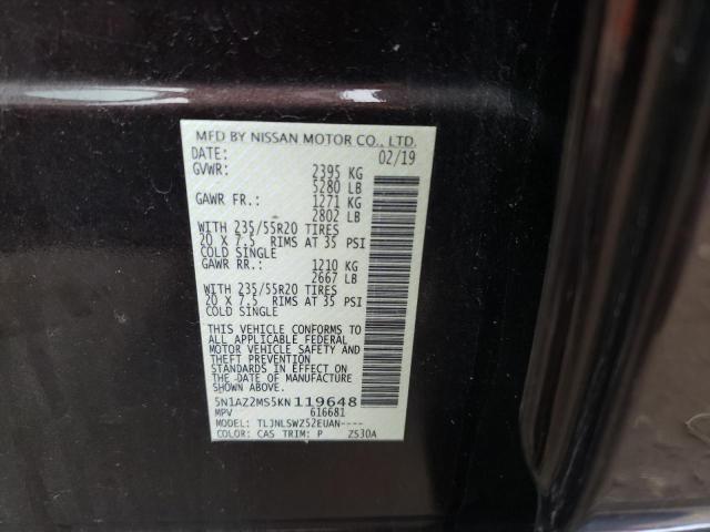 Photo 11 VIN: 5N1AZ2MS5KN119648 - NISSAN MURANO 