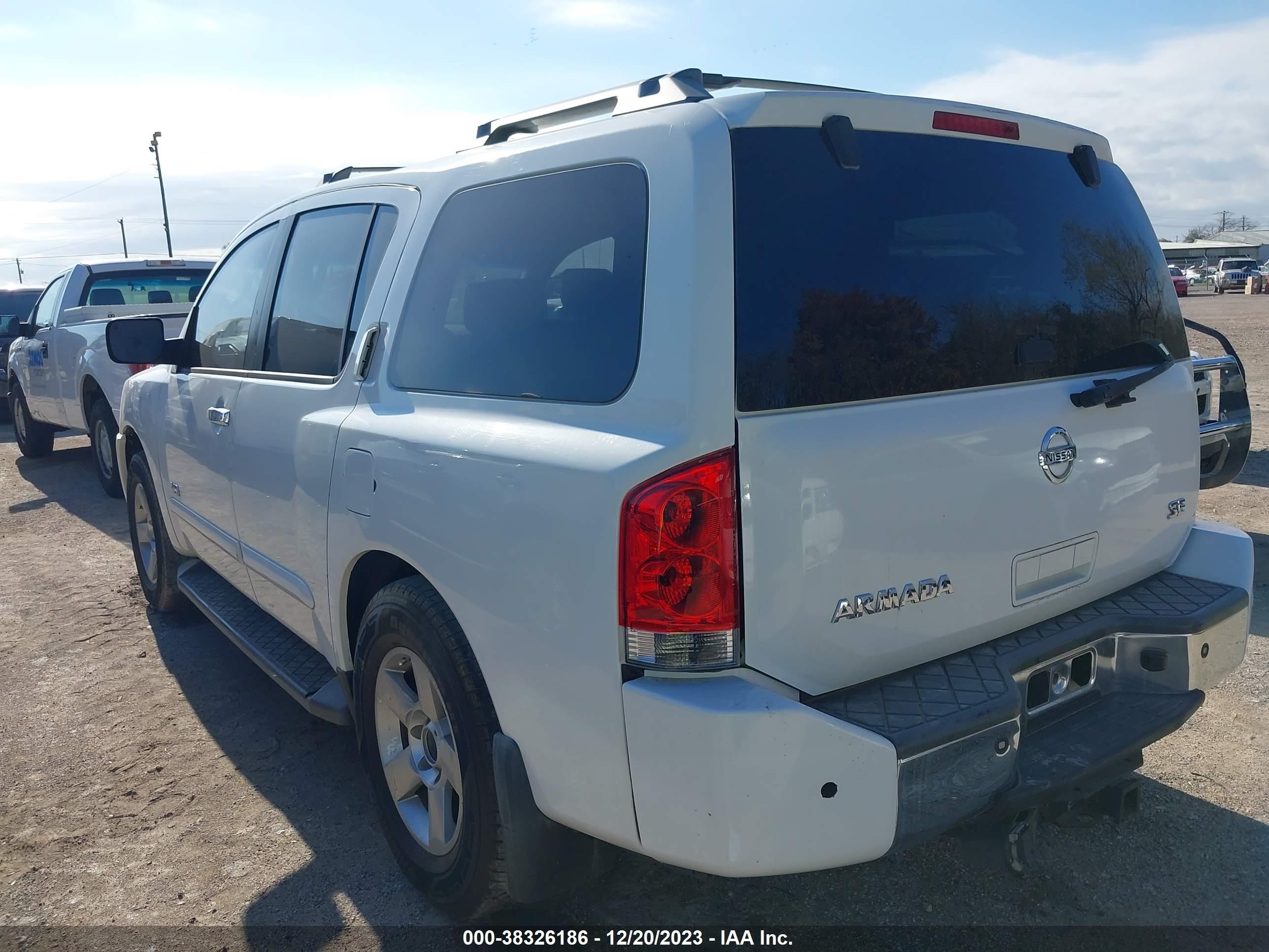 Photo 2 VIN: 5N1BA08A67N712380 - NISSAN ARMADA 