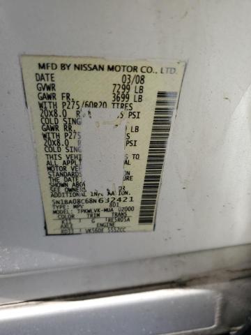 Photo 12 VIN: 5N1BA08C68N632421 - NISSAN ARMADA 