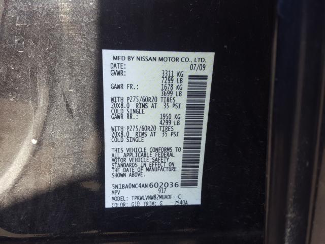 Photo 9 VIN: 5N1BA0NC4AN602036 - NISSAN ARMADA SE 