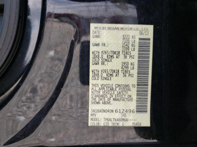 Photo 9 VIN: 5N1BA0ND4DN612496 - NISSAN ARMADA SV 