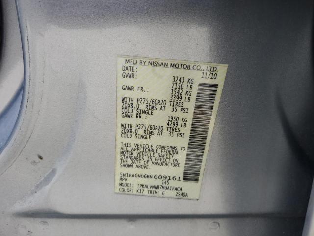 Photo 12 VIN: 5N1BA0ND6BN609161 - NISSAN ARMADA SV 