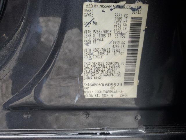 Photo 12 VIN: 5N1BA0ND6CN609923 - NISSAN ARMADA 