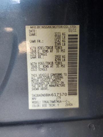 Photo 12 VIN: 5N1BA0ND8BN617570 - NISSAN ARMADA SV 