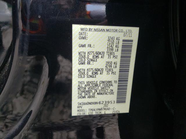 Photo 9 VIN: 5N1BA0NDXBN623953 - NISSAN ARMADA SV 