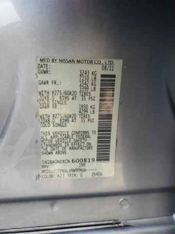 Photo 12 VIN: 5N1BA0NDXCN600819 - NISSAN ARMADA SV 