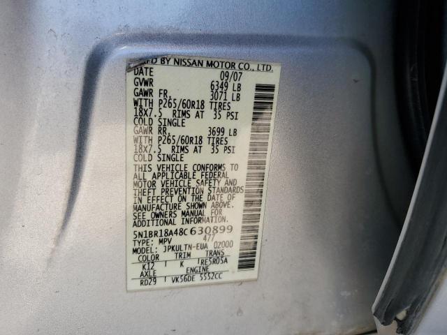 Photo 11 VIN: 5N1BR18A48C630899 - NISSAN PATHFINDER 