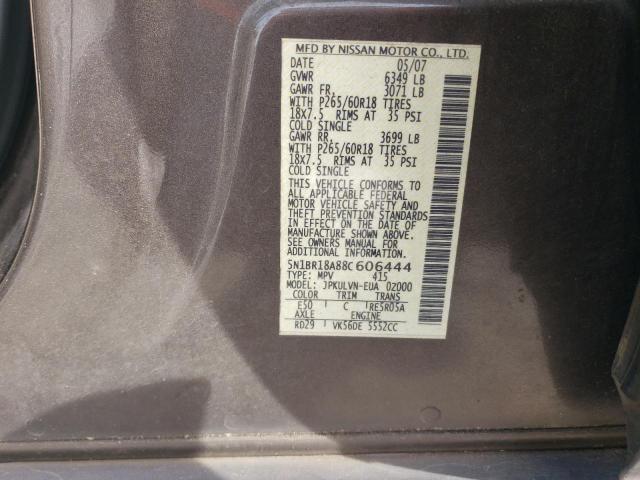 Photo 12 VIN: 5N1BR18A88C606444 - NISSAN PATHFINDER 