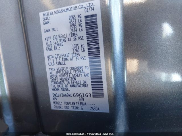 Photo 8 VIN: 5N1BT3AA9RC696163 - NISSAN ROGUE 