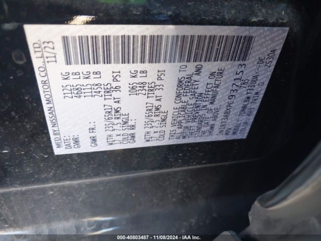 Photo 8 VIN: 5N1BT3ABXPC937153 - NISSAN ROGUE 